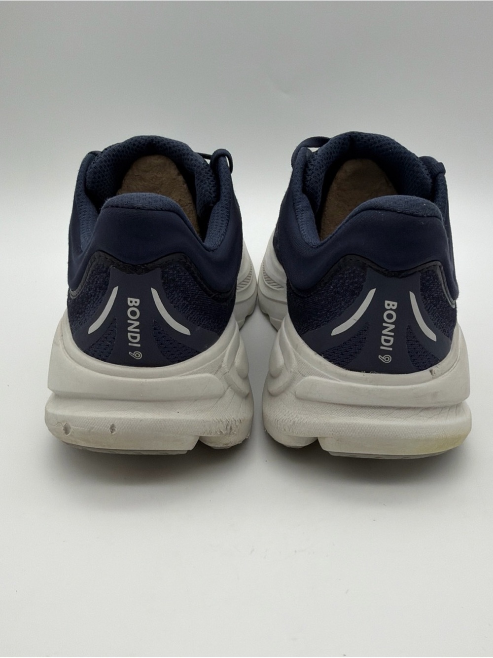 Hoka Mens Bondi 9 Running Shoes Blue Walking Gym Athletic Sneakers Size 10.5D - Picture 5 of 9